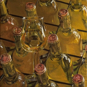 Casier de Muscat et verre