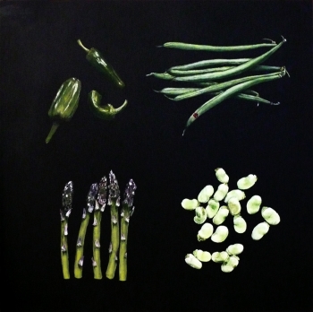 Asperges, haricots, poivrons, fÃ¨ves et coccinele