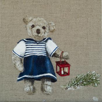 Nounours lanterne fille